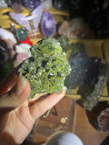 Epidote Cluster with Clear Quartz | Turkey Mineral Specimen