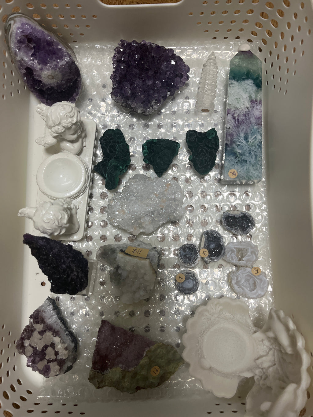 Crystal bundle angel deposit